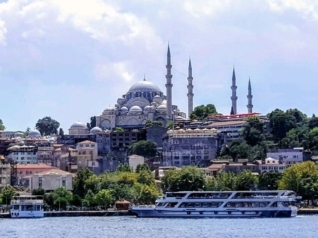 Bosphorus River view between Europe and Asia