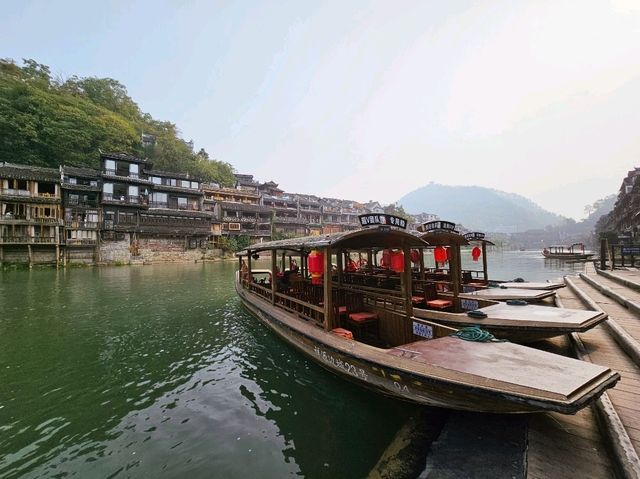 Morning Serenity in Fenghuang Ancient Town: Misty River Magic at Dawn