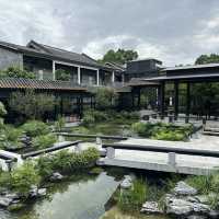 A restaurant with beautiful and tranquil garden