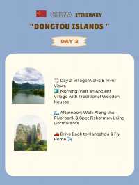 Dongtou Islands itinerary 