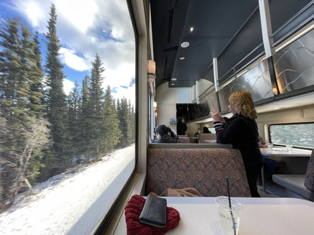 Alaska 冬季極光列車推薦必搭！睜眼可見的壯闊景色