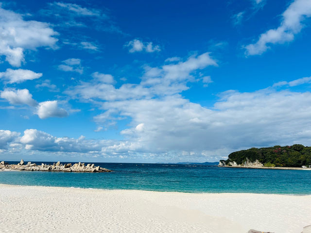 まるで南国リゾート！白良浜の白い砂に感動🌴