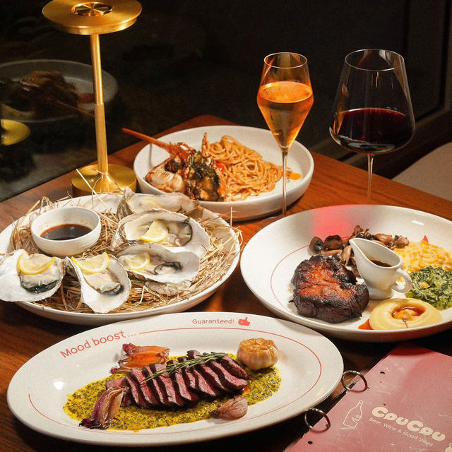 CouCou • Pradit Manutham , Bangkok  🕍🌳🥩🍝🥂 Cou