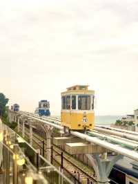 【釜山・海雲台】海を望む空中列車と絶景カフェ