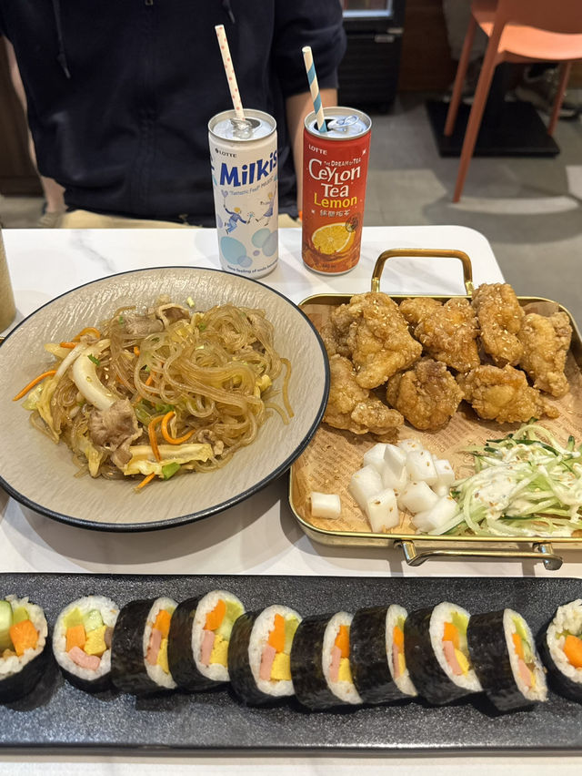 抵食二人餐 烤牛肉粉絲 紫菜包飯@SUN HARU