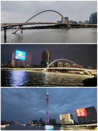 廣州必訪的珠江夜景（廣州塔、海心橋）
