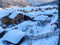Snow Town Fairytale: The Winter Charm of Mushroom Houses