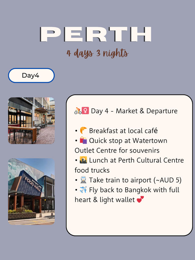 💸 4-Day Budget Trip to Perth