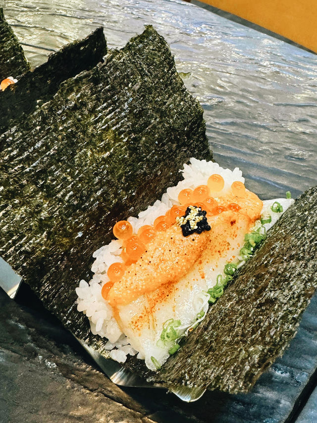 Trying Handroll at Izumidai