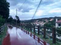 Great view of Viseu, Ecopista do Dao walks 
