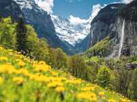 Lauterbrunnen, Switzerland: A popular destination for hikers, skiers, and nature lovers