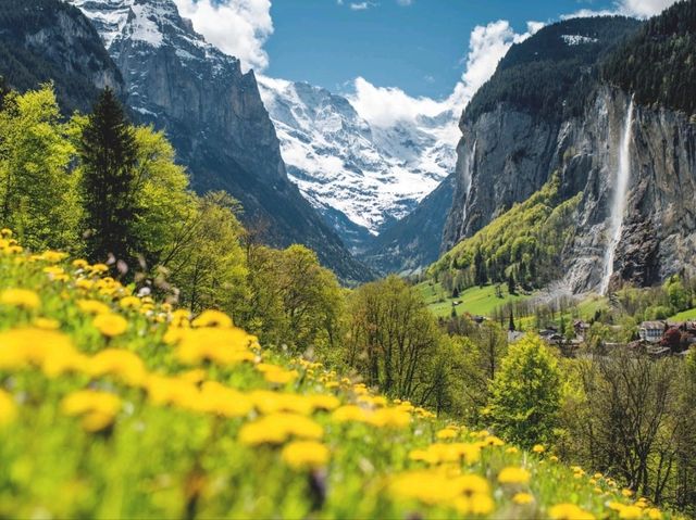 Lauterbrunnen, Switzerland: A popular destination for hikers, skiers, and nature lovers