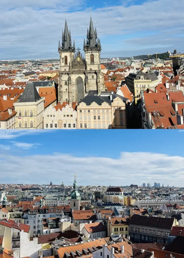 The Old Town and Castle District of Prague can be visited in 2-3 days