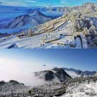 在成都冬季想看雪，來西嶺雪山風景區！！！