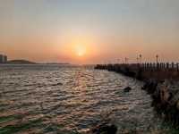 威海門口就是海水浴場的酒店