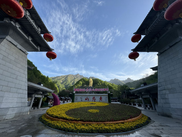 老子文化苑位於老君山景區內，是一個傳承和弘揚老子思想的聖地，採用漢代建築風格，主題思想是「大道行天下，和諧興中華」