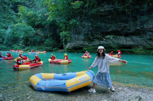 夏天去鎮遠漂流，高過河20個險灘等你挑戰