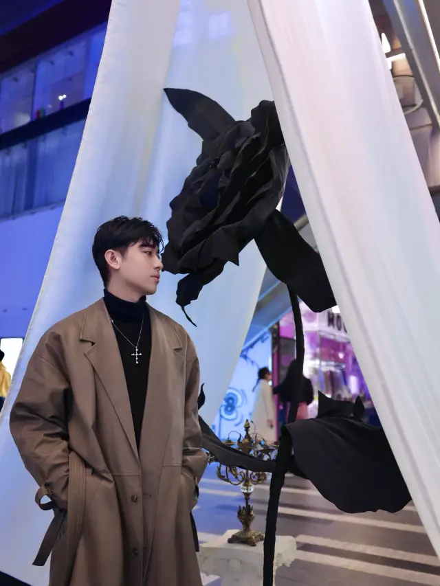 이 트렌디한 거리는 축제 분위기로 가득합니다.