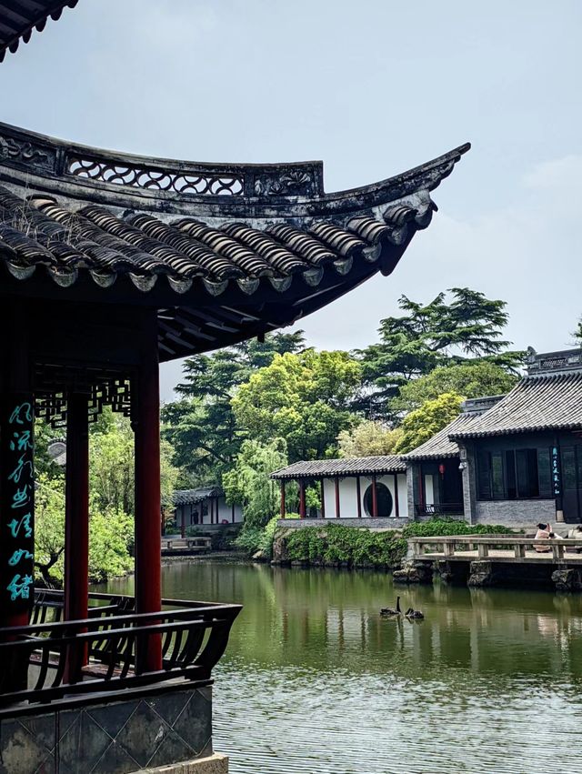 和朋友看景點吃美食  如皋水繪園。