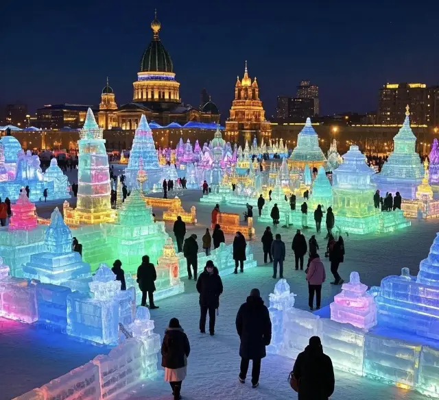 最美莫過於哈爾濱冰雕展