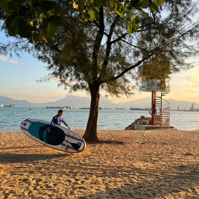 香港深度游攻略｜坐喺呢度睇日落都太美喇🌴蝴蝶灣公園泳灘