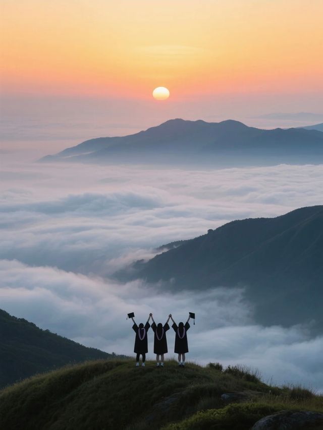 黃山5人兄弟團夏季登山