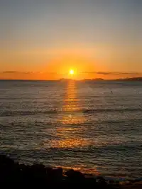 大連傅家莊的落日熔金