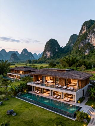 Stay at beautiful Chongzuo mountain and water lodgings, and enjoy a family trip exploring Guangxi's hidden vacation spots