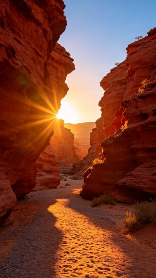 Alashan red rock walls are absolutely stunning