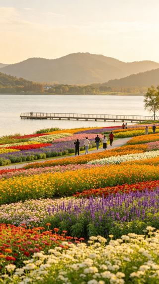 蘭湖騎行賞花海攻略