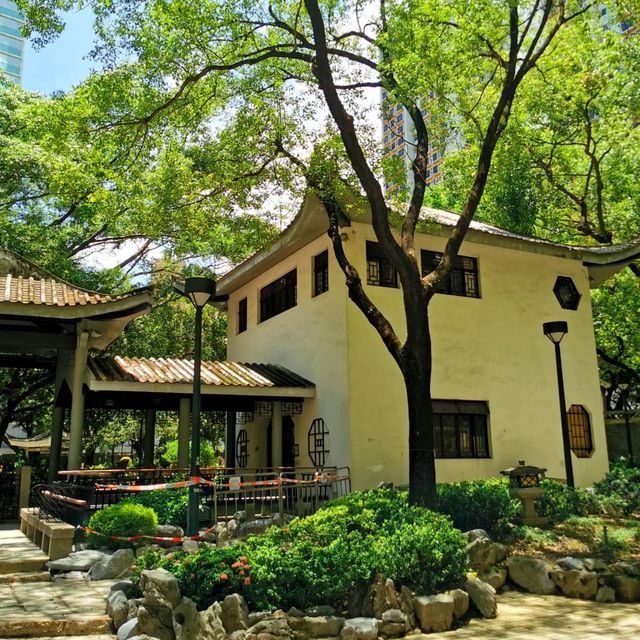荃灣賽馬會德華公園🏯🌳秋意的寧靜與美麗😍🌺！