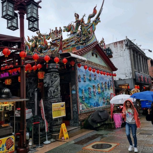A Historical Lane With Many Street Food