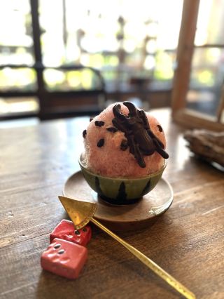 【大阪咖啡廳】可愛的鍬形蟲餅乾和刨冰🍧