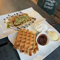 Authentic Belgium waffle with a twist