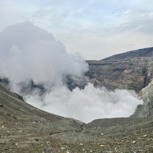 ภูเขาไฟ อะโสะ #Aso ไปช่วงเดือนพฤศจิกายน66อากาศเย็น