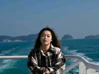 짙은 푸른색의 바다🛳통영에서 배타고 한시간 '욕지도'