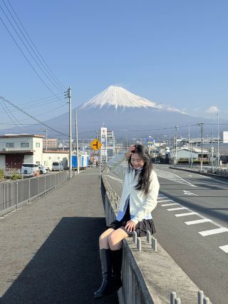 正面富士山最近的日本東京小都市「富士宮」