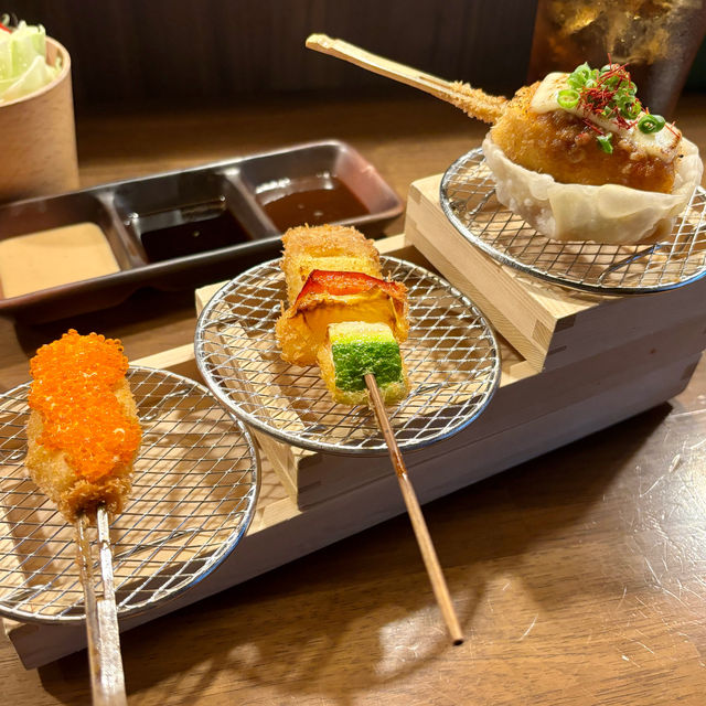 【大阪・長堀橋】おまかせで楽しむ美しい創作串揚げ「串揚げ専門店 健串」