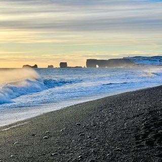Reynisfjara Beach amazing black sand