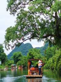 Bamboo rafting in Yangshuo
