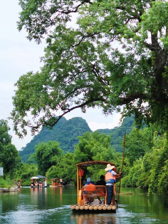 Bamboo rafting in Yangshuo