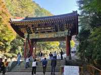 Fall season at the biggest temple in Korea, Guinsa Temple