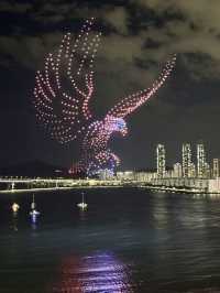 🇰🇷搭遊艇賞「廣安大橋」浪漫夜景及無人機煙火