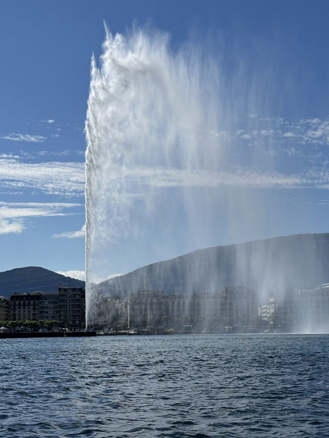🇨🇭船河遊日內瓦湖⛲️近距離觀賞日內瓦大噴泉