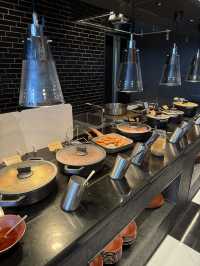 Breakfast buffet at a stylish restaurant🍞