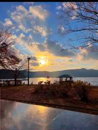 【箱根】夕陽を見ながら足湯でブレイクタイム