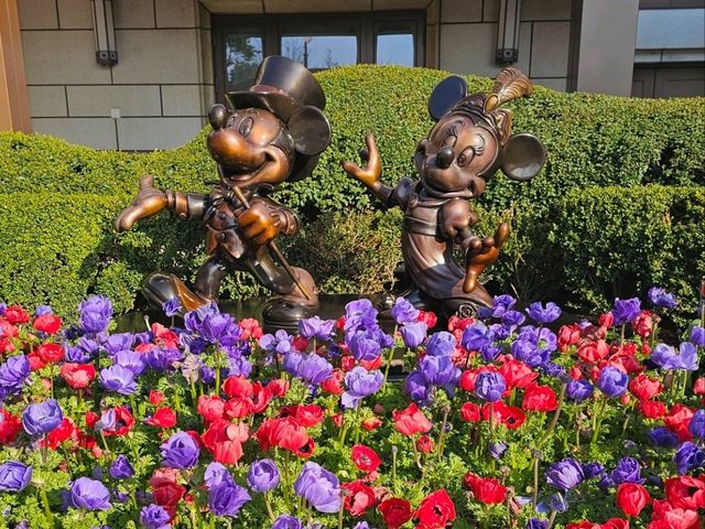 Beautiful flowers at Shanghai Disneyland Hotel