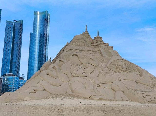 韓國 釜山 海雲台 沙雕展 壯觀精彩