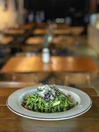 Pesto, Pork & Performance at this Bistro
