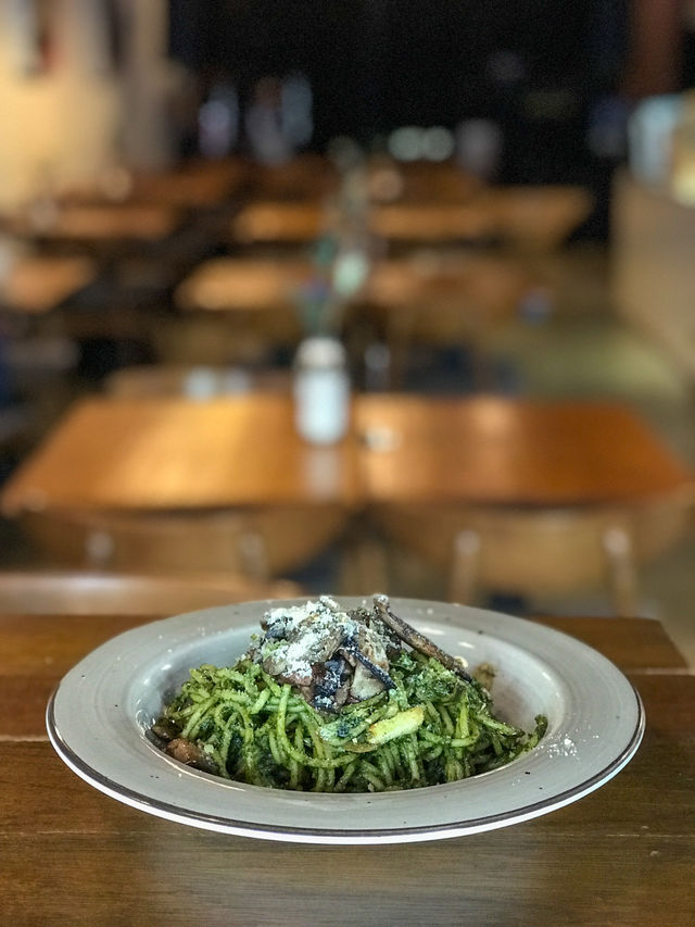 Pesto, Pork & Performance at this Bistro